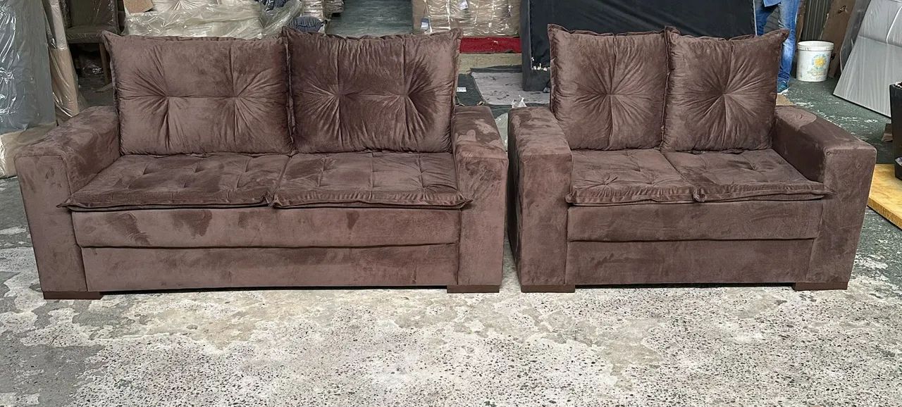 Conjunto de Sofá 3 e 2 Lugares em Tecido Aconchegante433926743293306880