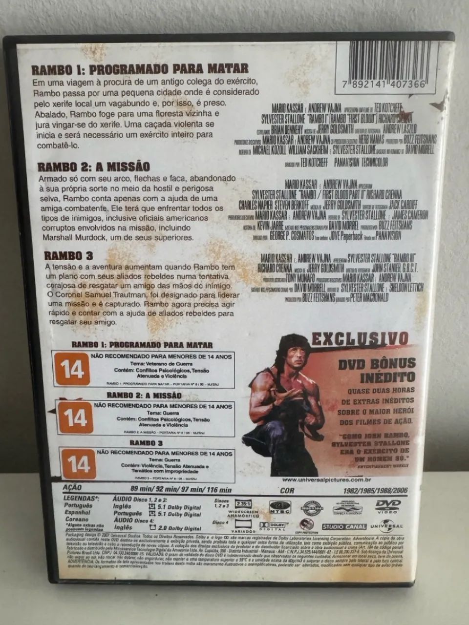 DVD Rambo A Saga Completa - Foto 2