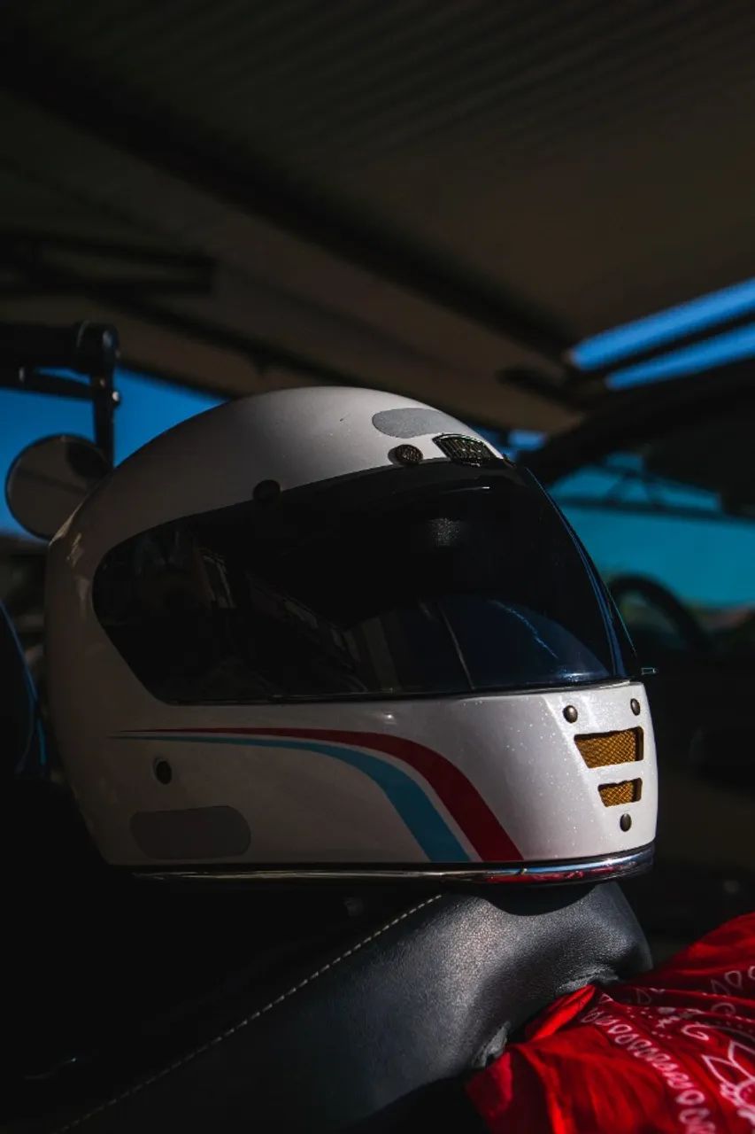 Capacete Urban Cafe Racer White - Foto 5