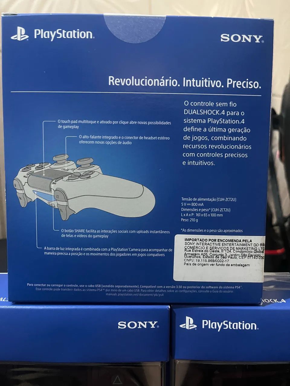 Controle Sem Fio DualShock 4 para PS4 e PC - Bluetooth com Touchpad [Lacrado] - Foto 2