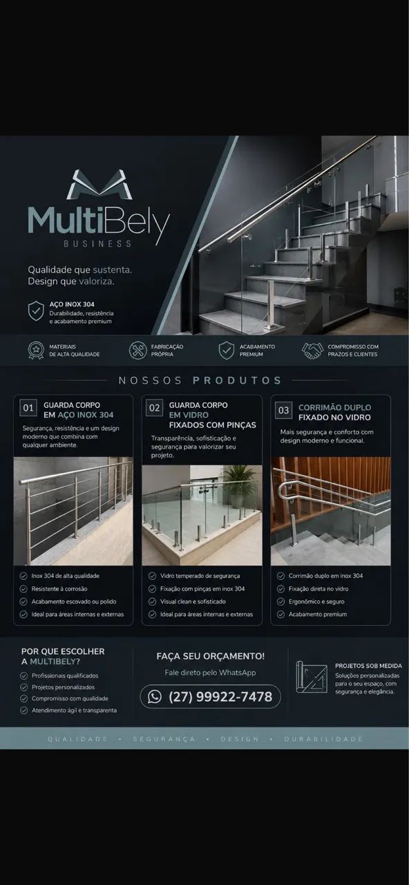 Fabricacao de produtos em aço inox 