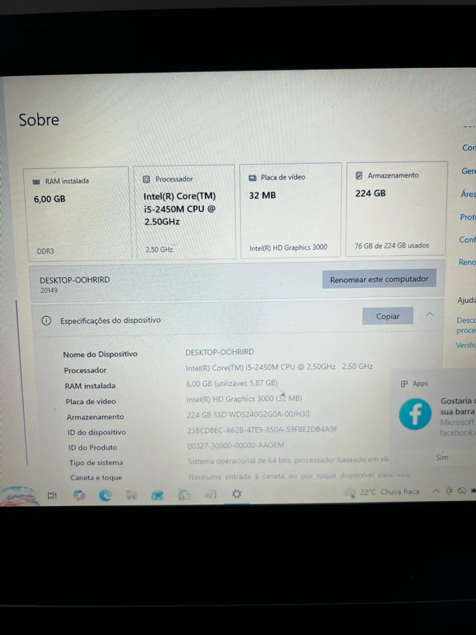 Notebook Lenovo g480 - Foto 5