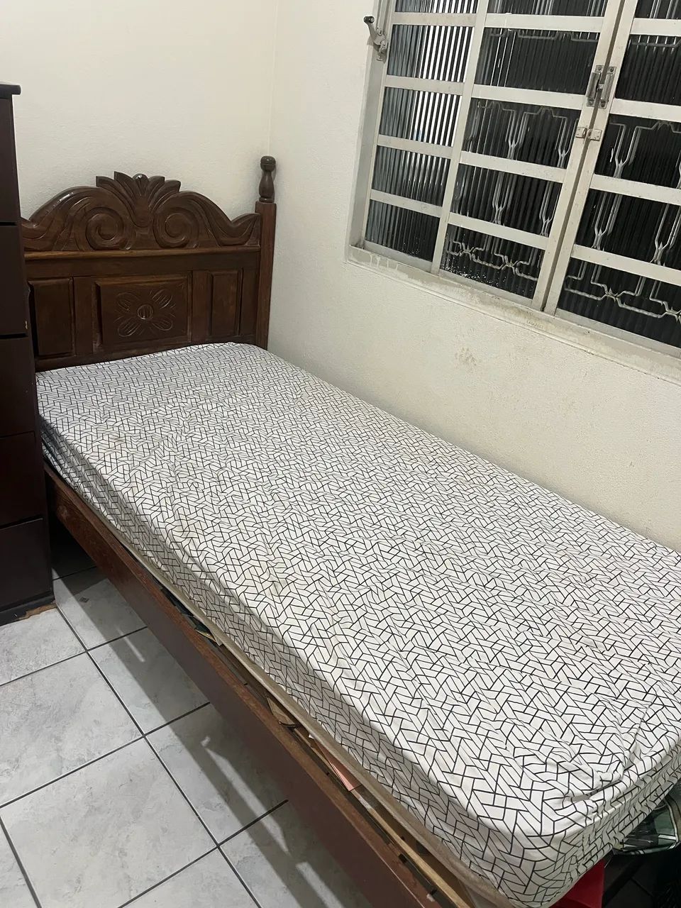 CAMA SOLTEIRO MADEIRA MACIÇA 