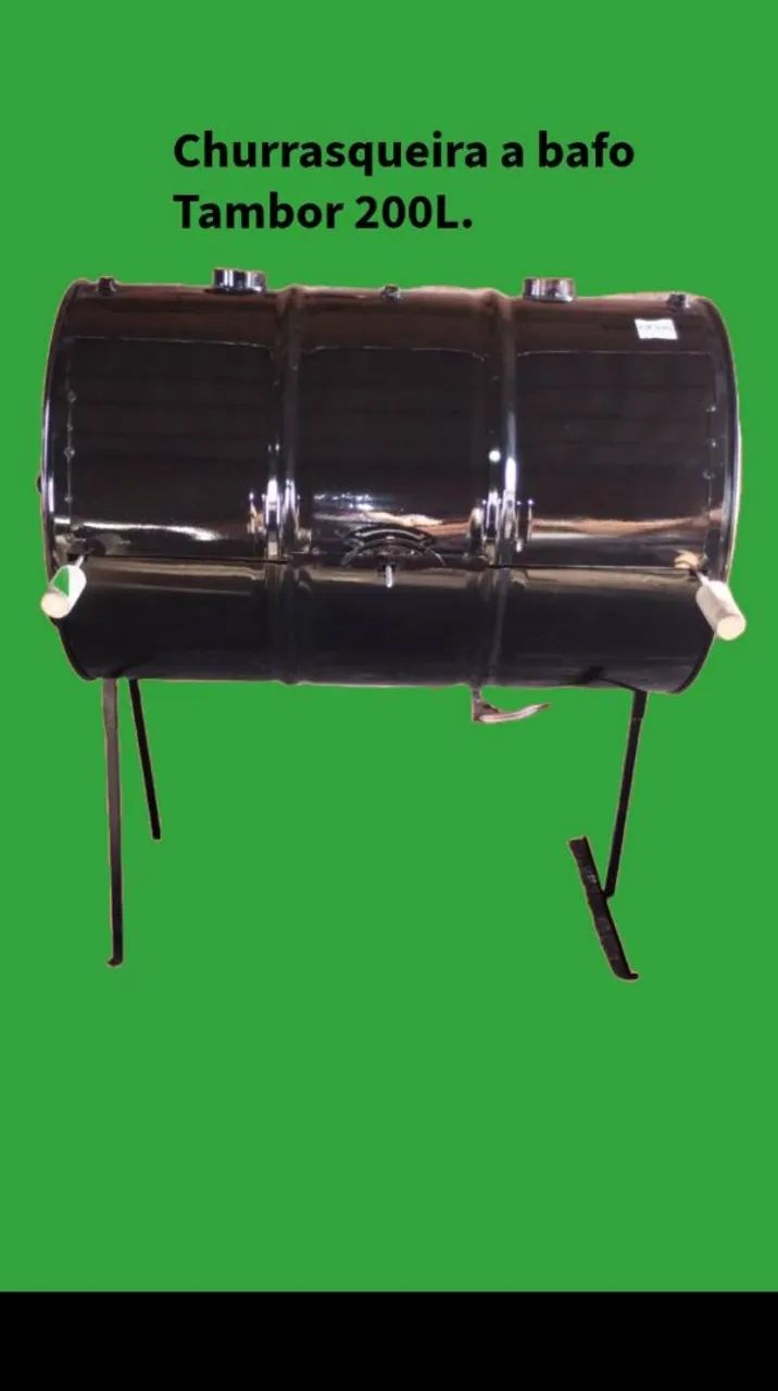 Churrasqueira a bafo - tambor 200L. - Foto 2