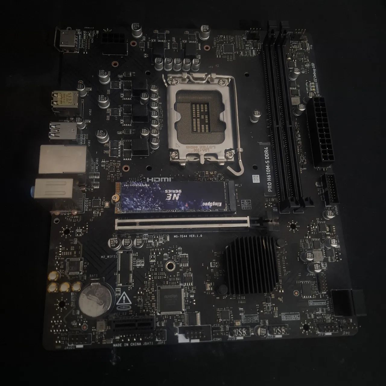 Placa Mãe MSI PRO H610M-S DDR4 LGA 1700