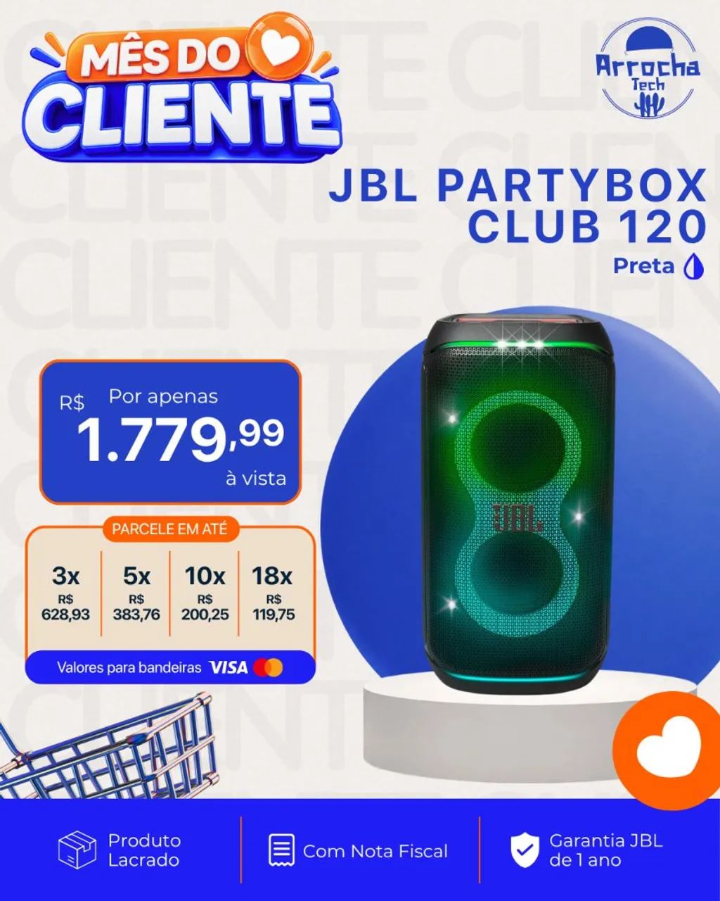 Partybox 120 Club Preta