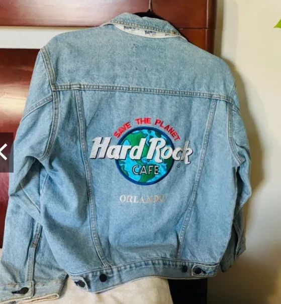 Jaqueta hard rock jeans oversized