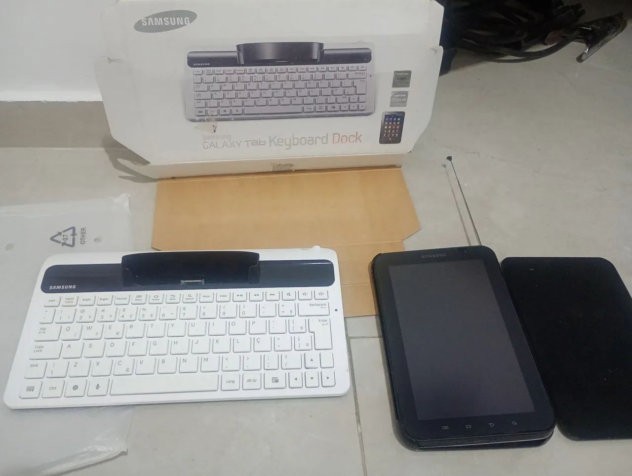 Tablet Samsung com teclado