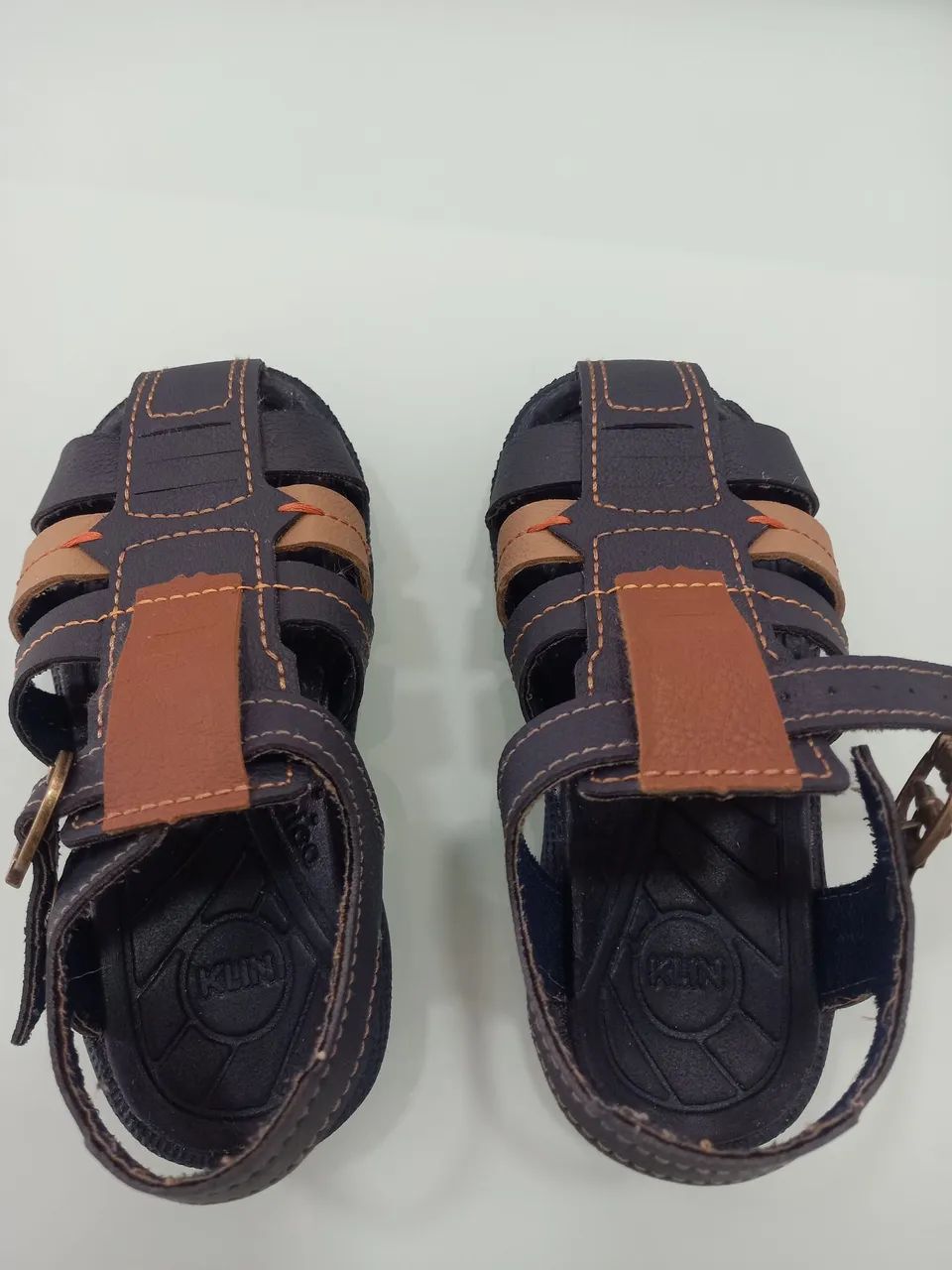 Sandalia infantil masculina klin tam 23 azul - Foto 3