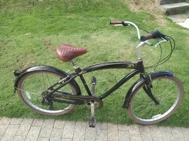 Bicicleta Nirve Clássic preta 7 marchas  - Foto 3