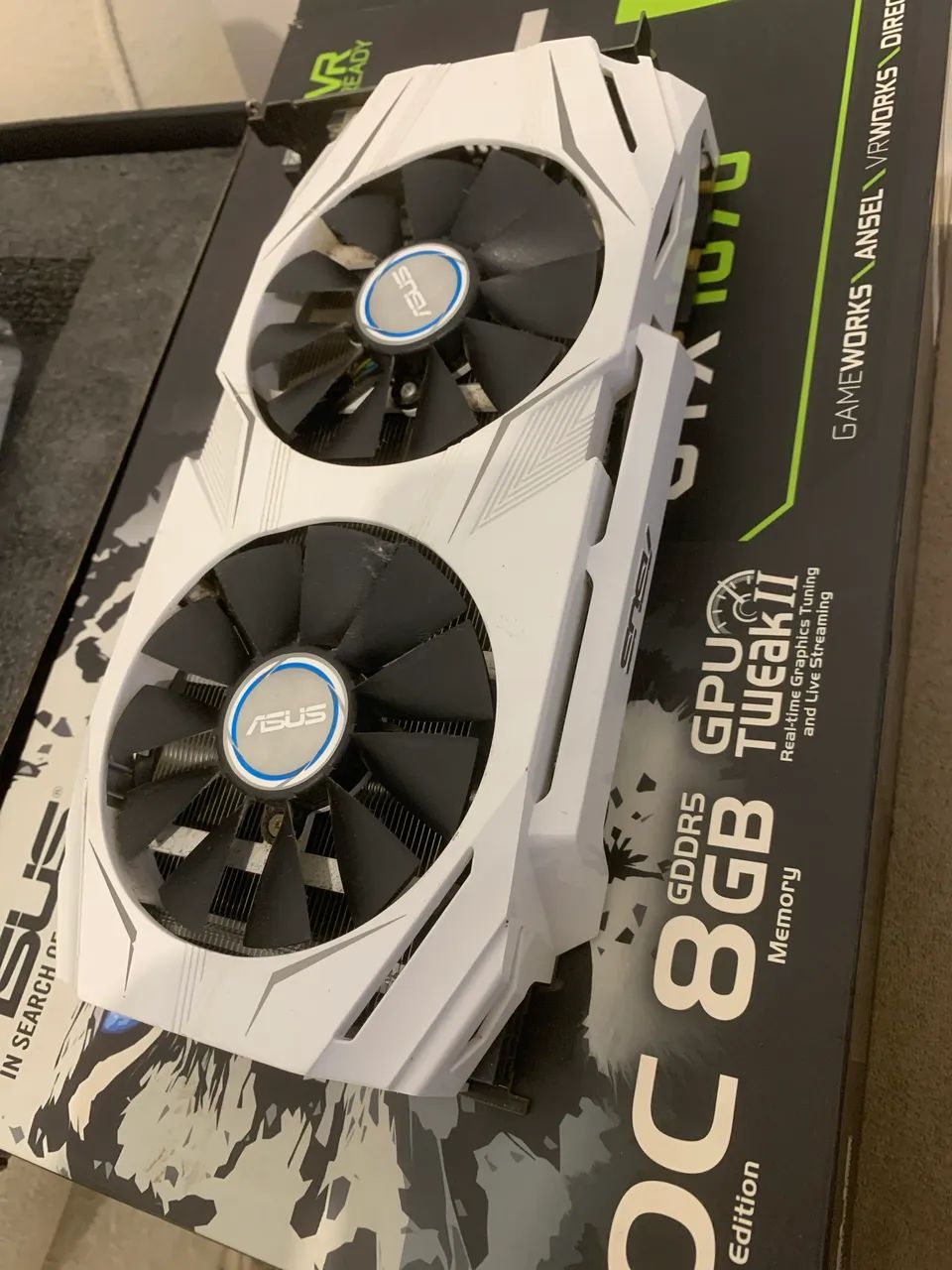 Placa de vídeo nvidia GTX 1070 oc edition 8gb usada com caixa original  - Foto 3