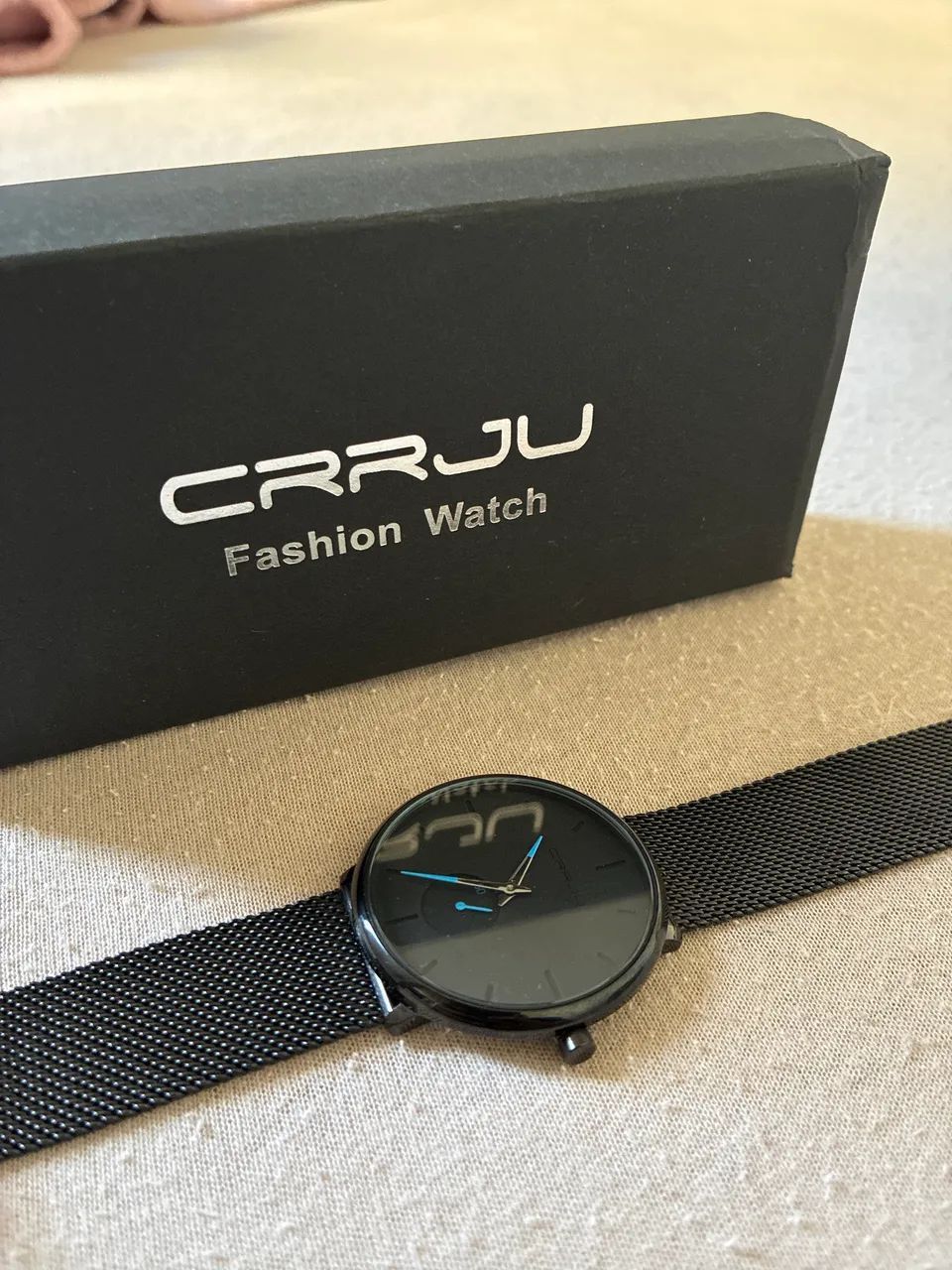 Relógio masculino CRRJU ultra slim - Foto 2