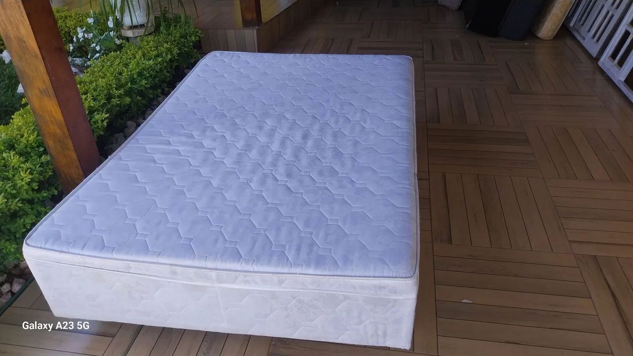 Cama de casal  conjugada de espuma entrego 