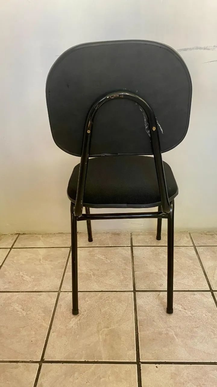 Cadeira fixa secretária estofada - NOVA - Foto 3