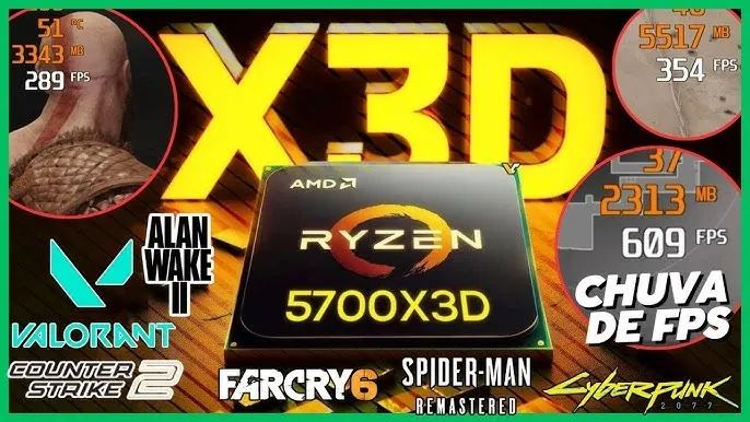 PROCESSADOR RYZEN 7 5700X3D - Foto 4