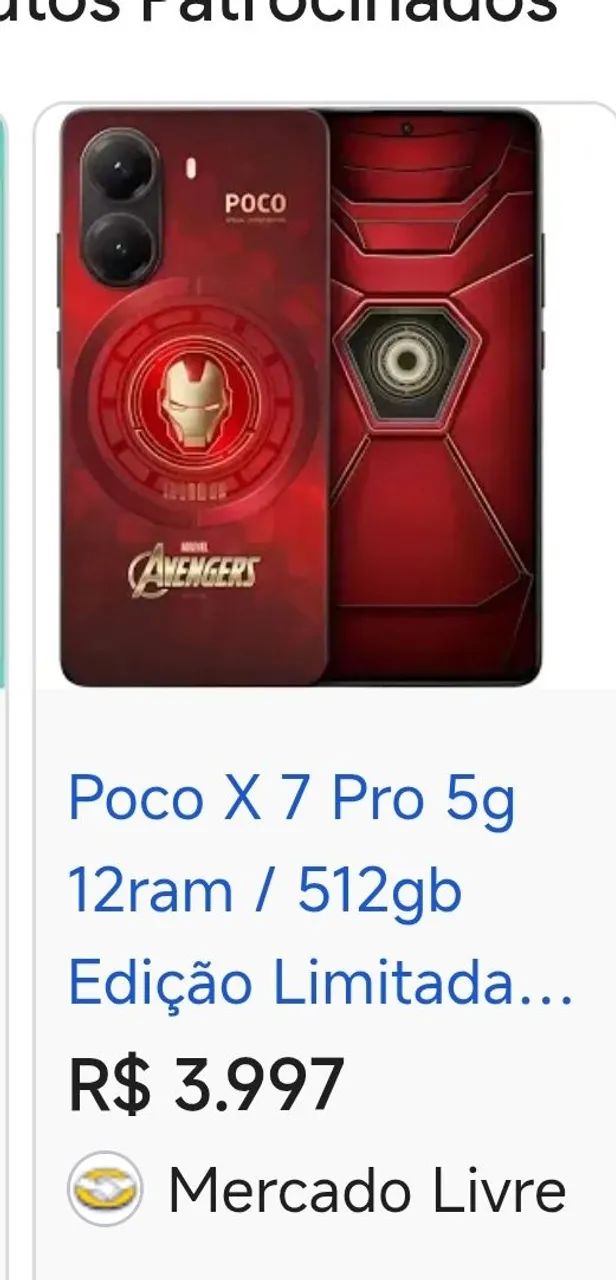 Poco X7 edição limitada iroman  - Foto 5