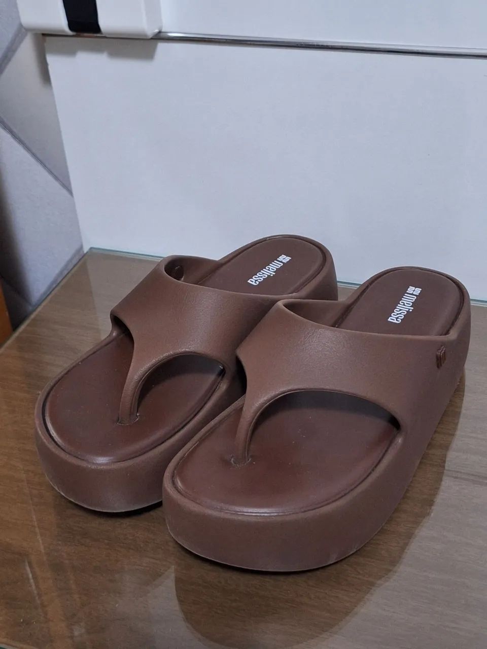 Melissa Free Platform Thong Marrom TAM 37