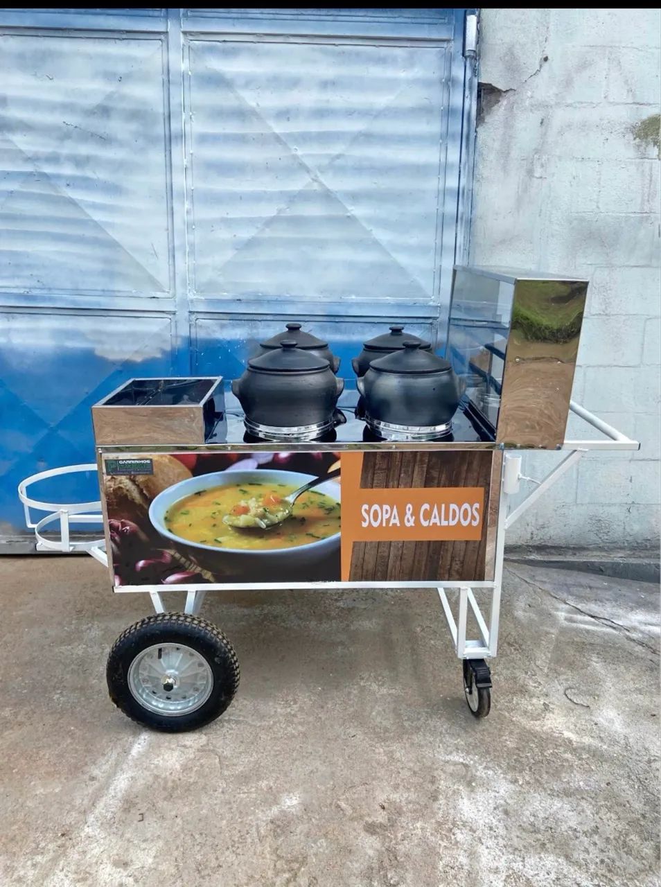 Carrinho de sopa e caldos, direto de fábrica - Foto 2