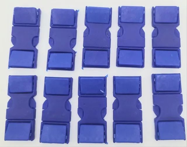 Engate Azul Plástico P/cordão Crachá 20mm-100 und por kit 