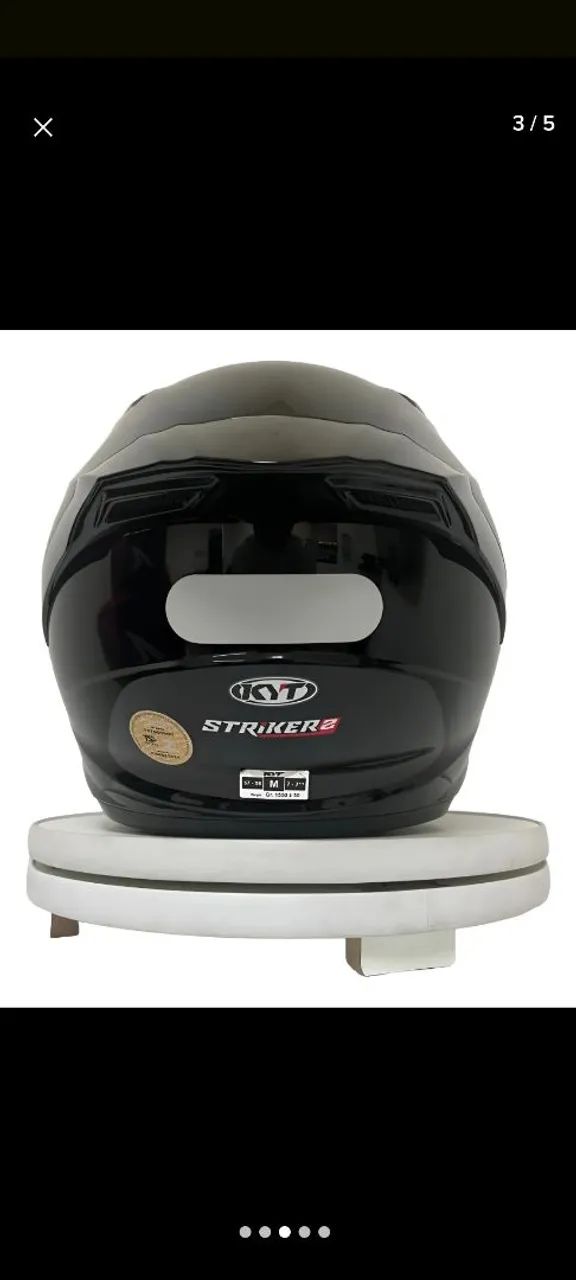 Capacete KYT Striker 2V plain  - Foto 4