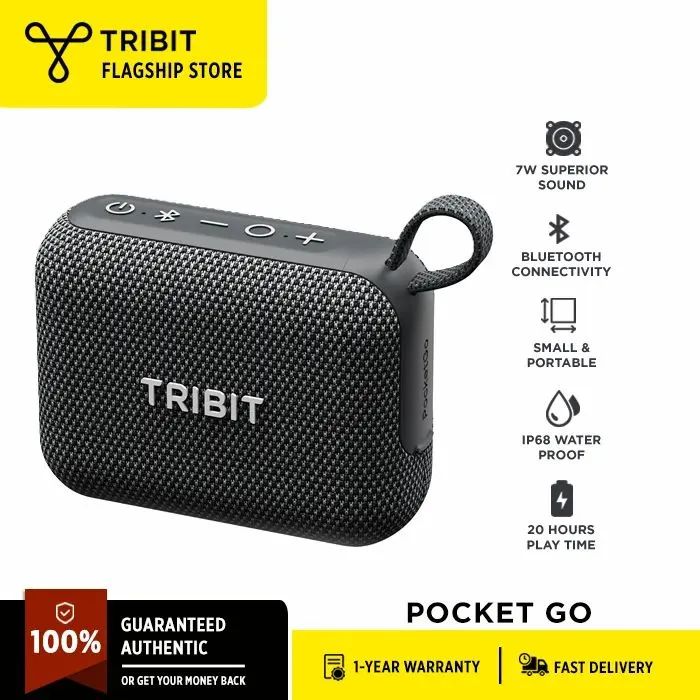 Tribit Pocket IP68 à prova d'água BT6.0 com microfone integrado 