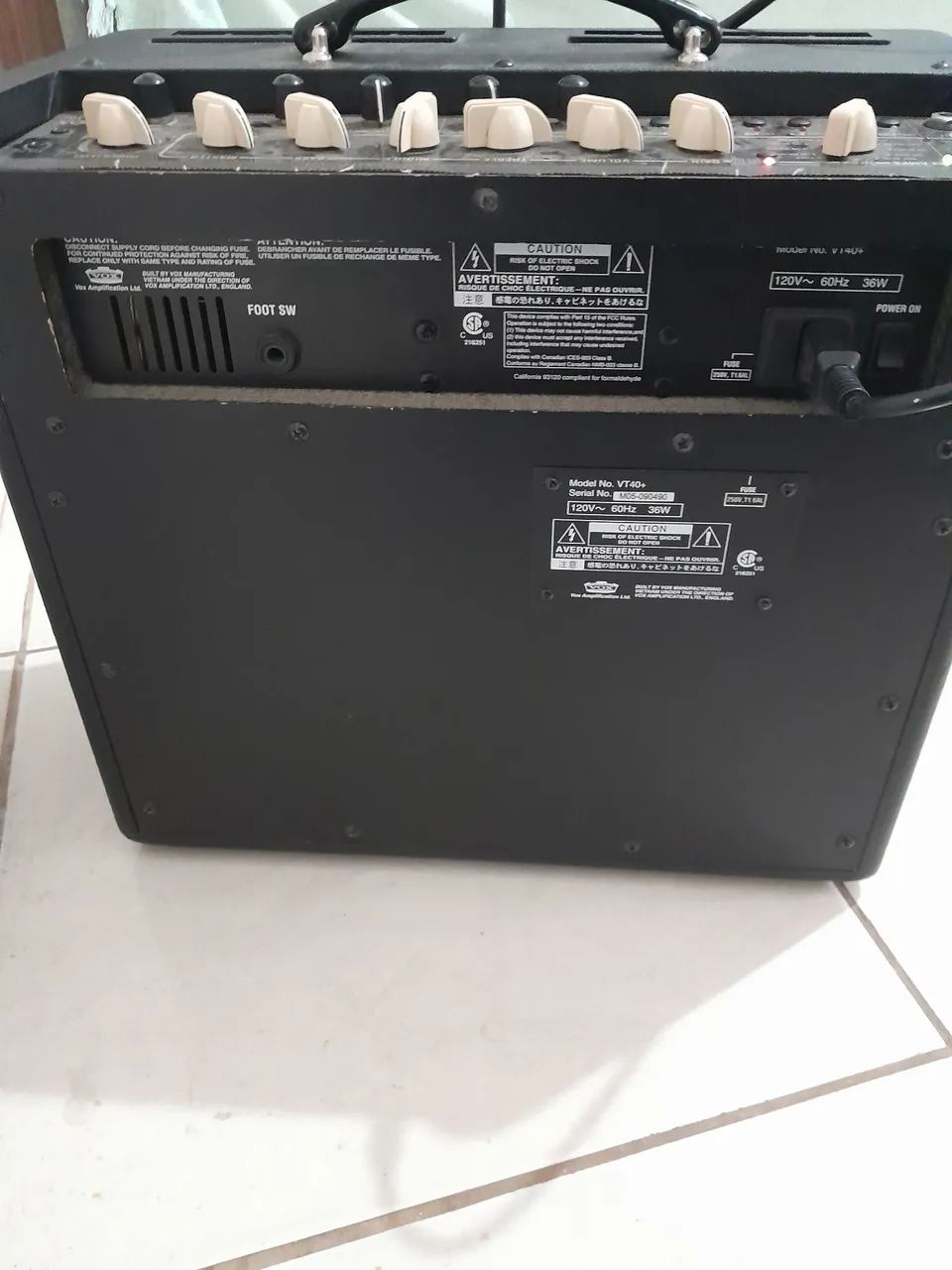 Amplificador vox vt40  - Foto 4