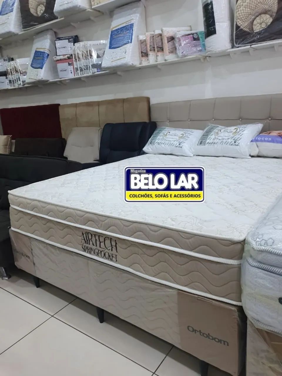 Colchão Airtech Ortobom  Com Base