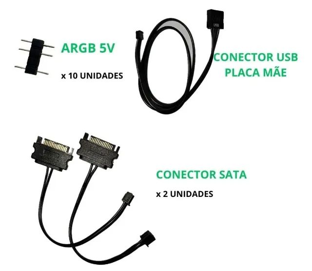 Controladora Argb Nollie 5v 3 Pin - 8 Conectores - Foto 5