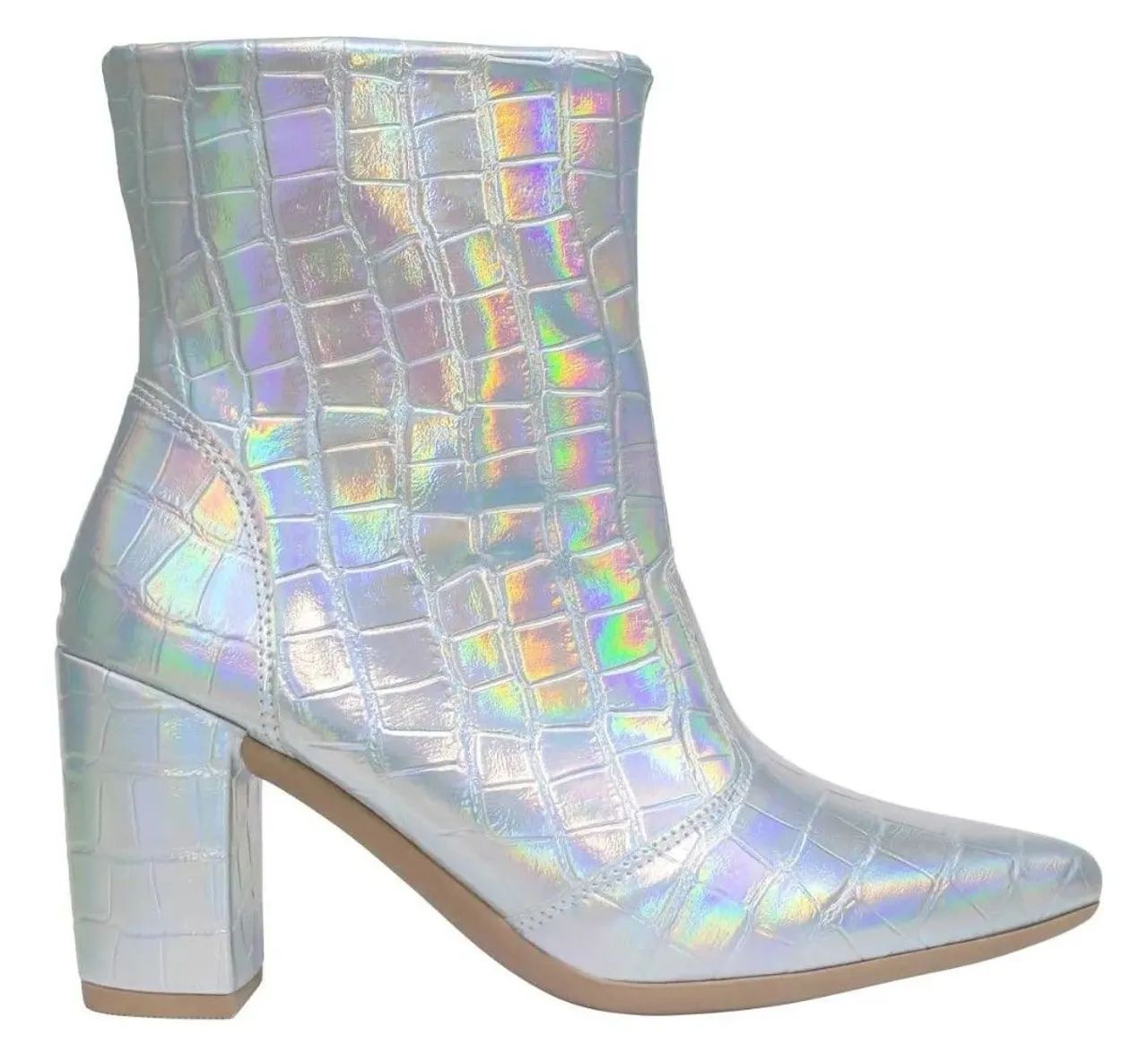 Bota prata feminina 