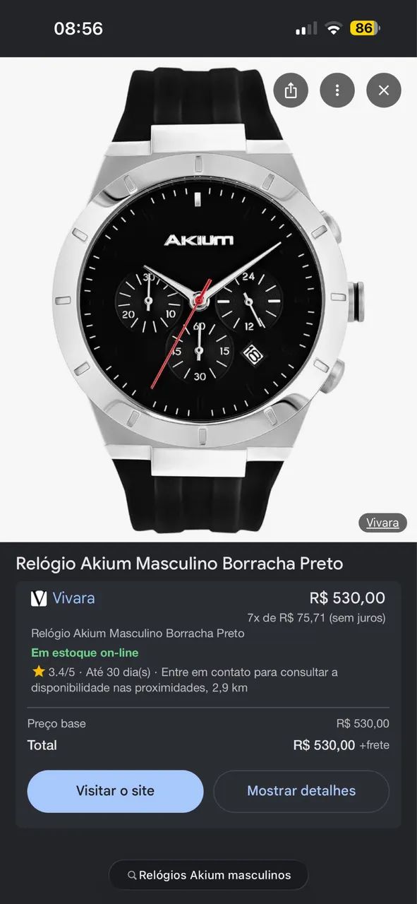 Relógio Akium  - Foto 3