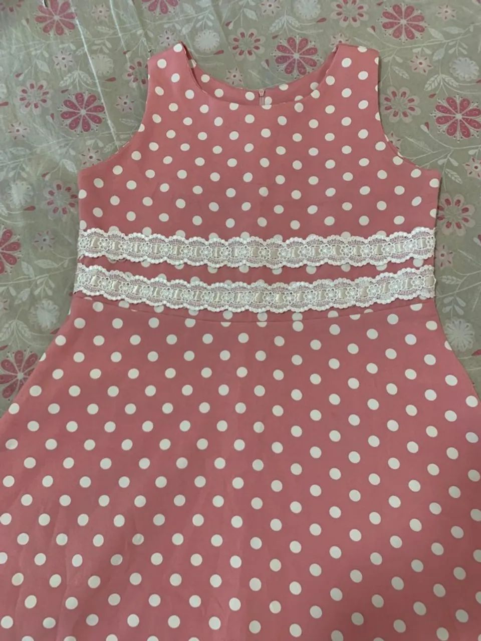 Vestido Rosa de poá  - Foto 3
