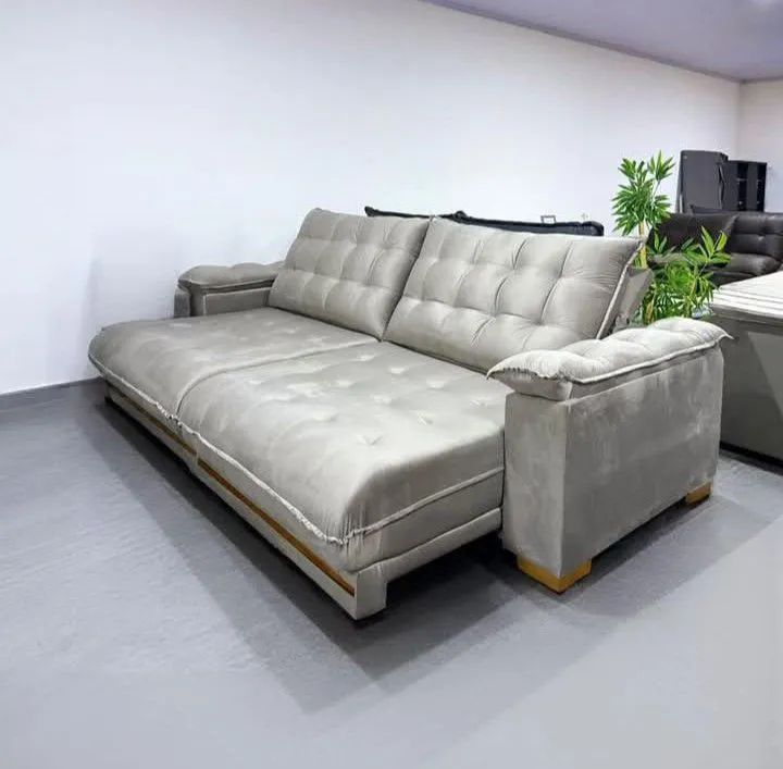 Sofá Retrátil e Reclinável de Luxo, com pillow top de 30 cm e molas ensacadas!  - Foto 4