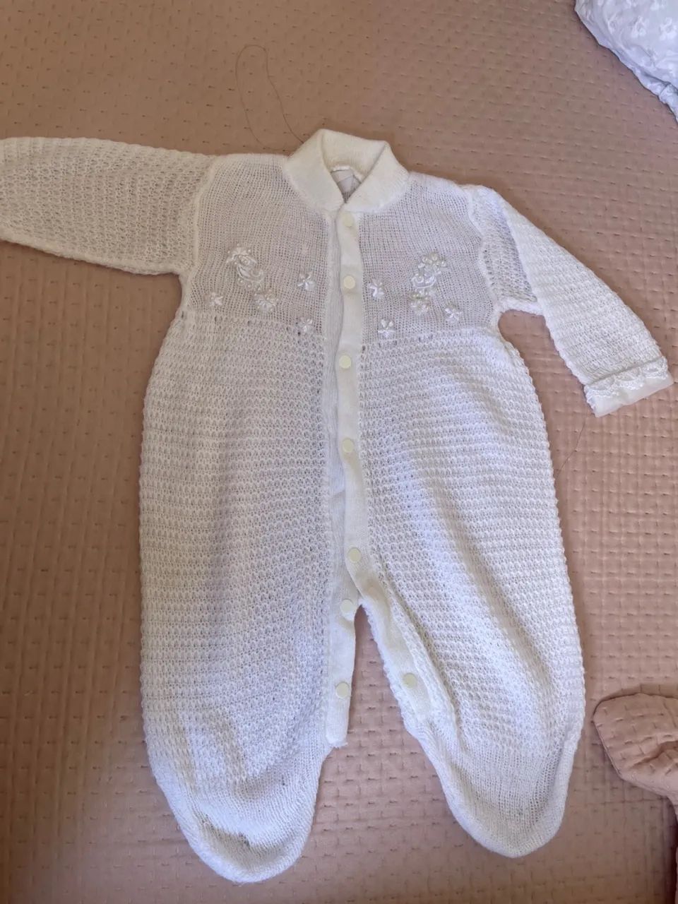 saída maternidade crochê - Foto 3