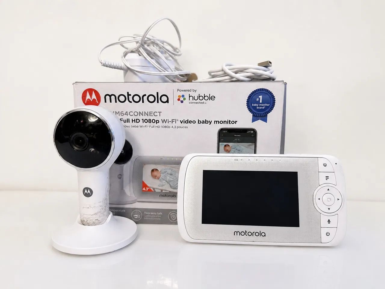 Babá Eletrônica Wifi Motorola Lux64 De 4,3 Polegadas