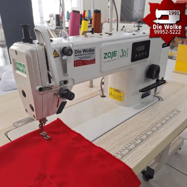 MÁQUINA RETA COM CORTE DE LINHA NOVA