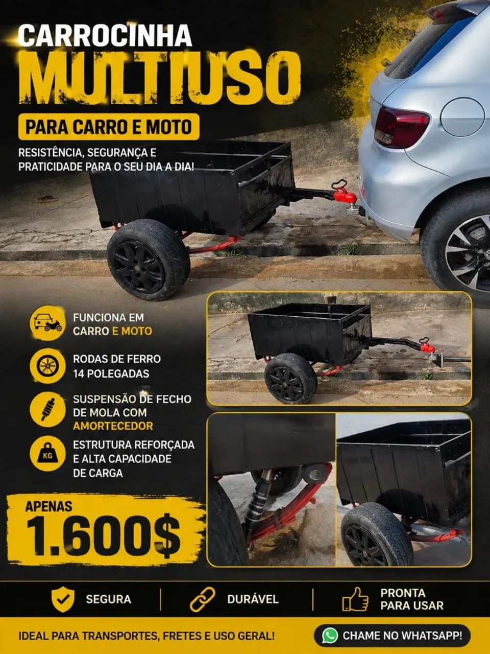 Carretinha reboque 