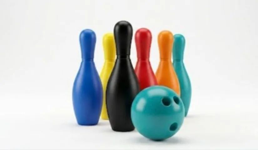 Jogo de boliche com 6 pinos - Foto 2