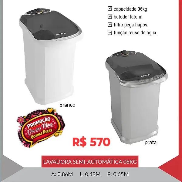 Lavadora semi-automática suggar 20 kg - Foto 3