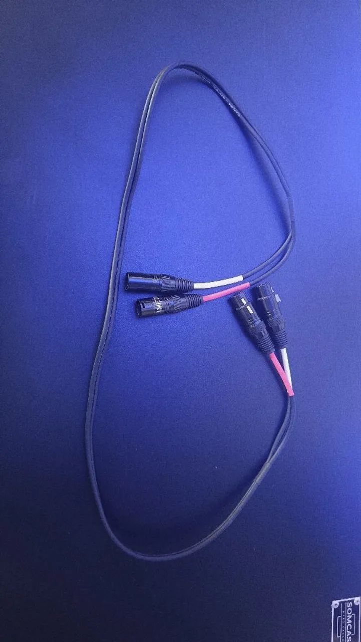 Cabo de Áudio Estéreo XLR Duplo Philips 2x0.50mm² - 1 MT - Foto 2