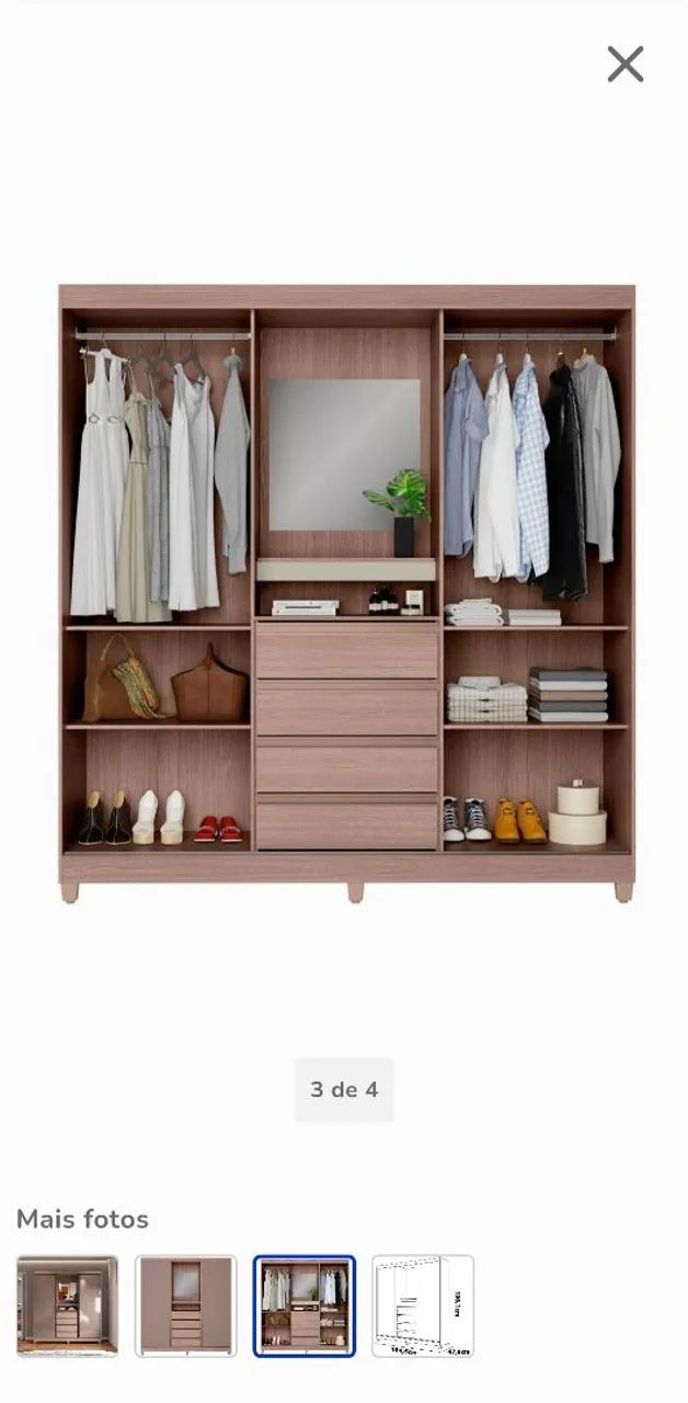 Guarda roupa solteiro 