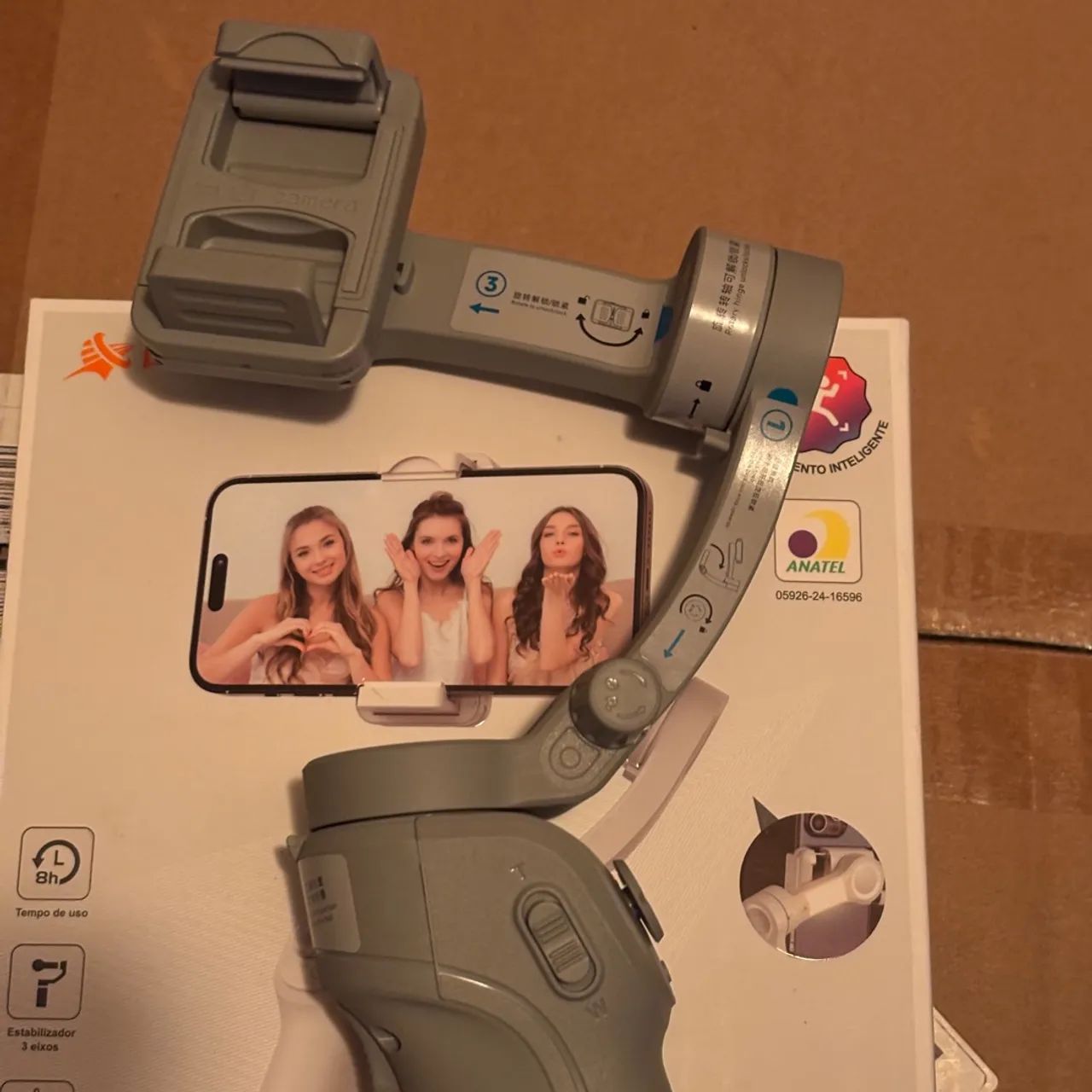 Gimbal estabilizador de celular 3 eixos - Foto 2