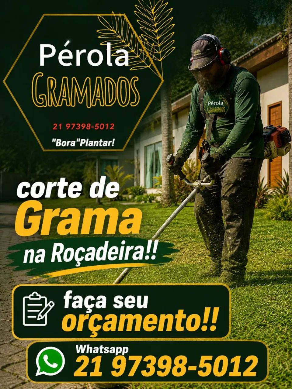 Corte de Grama e limpeza de terreno na Roçadeira! - Foto 2