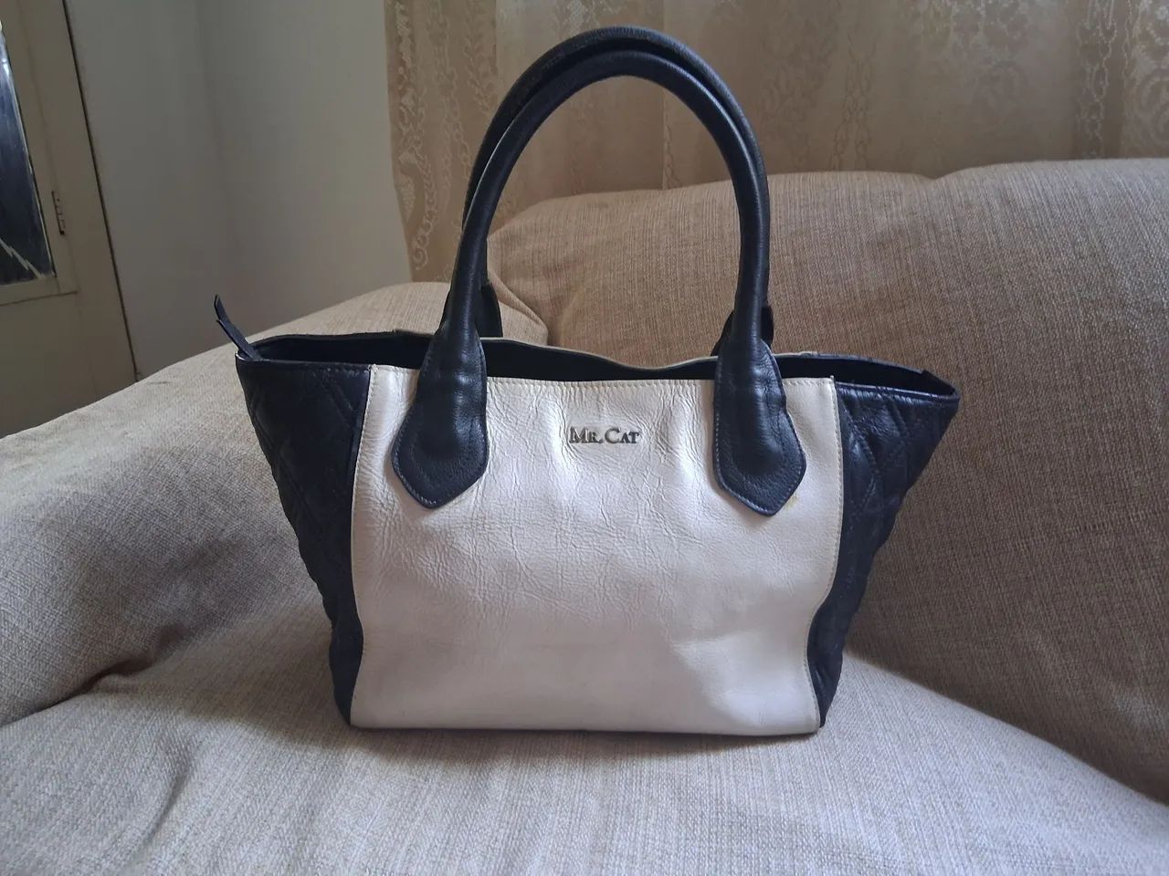 BOLSA COURO LEGÍTIMO MR.CAT