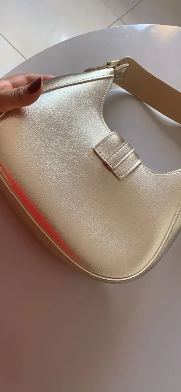 Bolsa de ombro dourada  - Foto 2