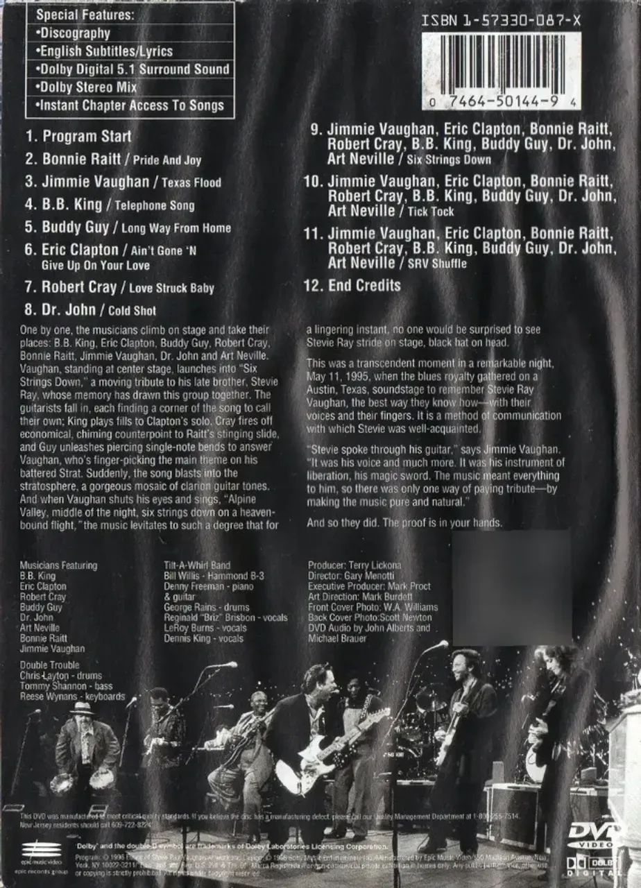 Dvd A Tribute To Stevie Ray Vaughan  - Foto 2
