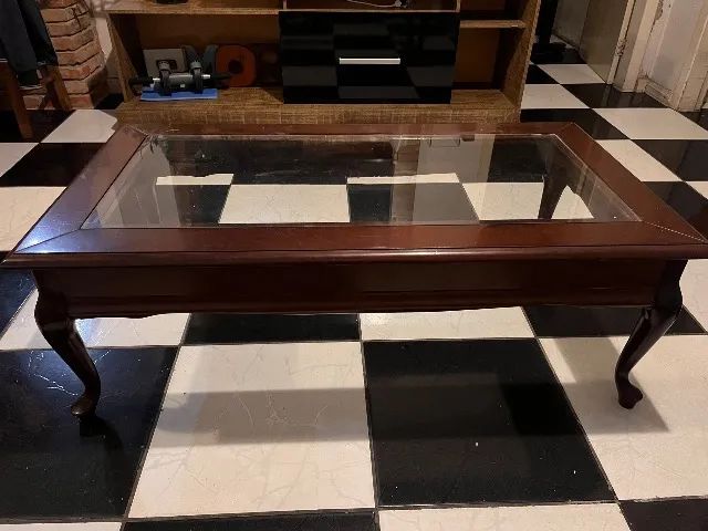 Conjunto Mesa de canto e Mesa de centro/ madeira de lei  - Foto 5