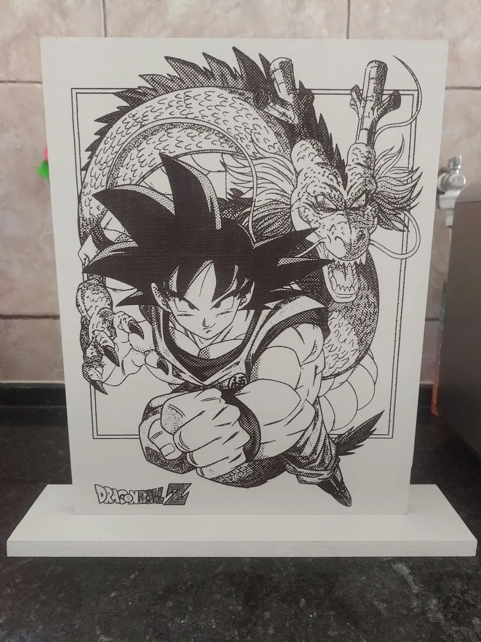 MOLDURA DE ENFEITE COM BASE TEMA DRAGONBALLZ  - Foto 3