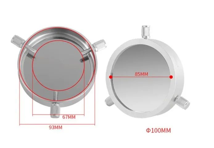 Filtro Solar composto astrônomico para telescópios, lunetas e câmeras DSLR - Foto 4