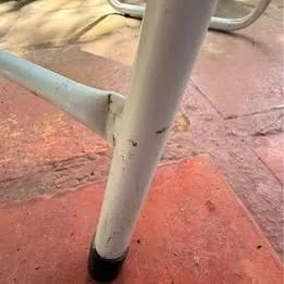 Cadeira Dobrável Ferro Aço Branco - Foto 5