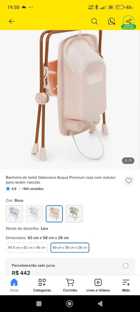 Banheira para bebê menina - Foto 4